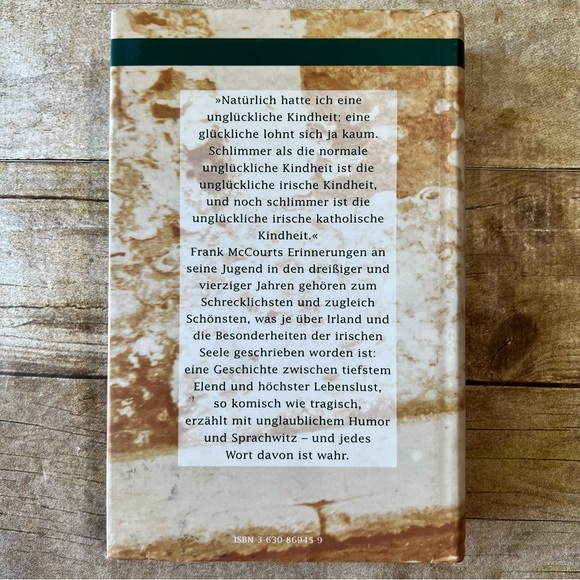 Frank McCourt - Die Asche meiner Mutter Hardcover Book - Picture 2 of 4